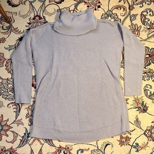 Lavender turtle neck cowl neck sweater